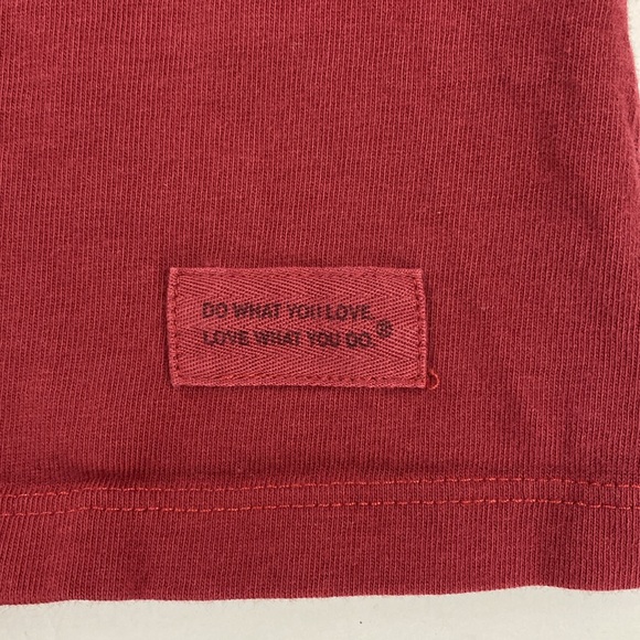 Life is Good "Dachshund and Dashing" Graphic Dog Short Sleeve Tee Red Size M - Picture 7 of 8